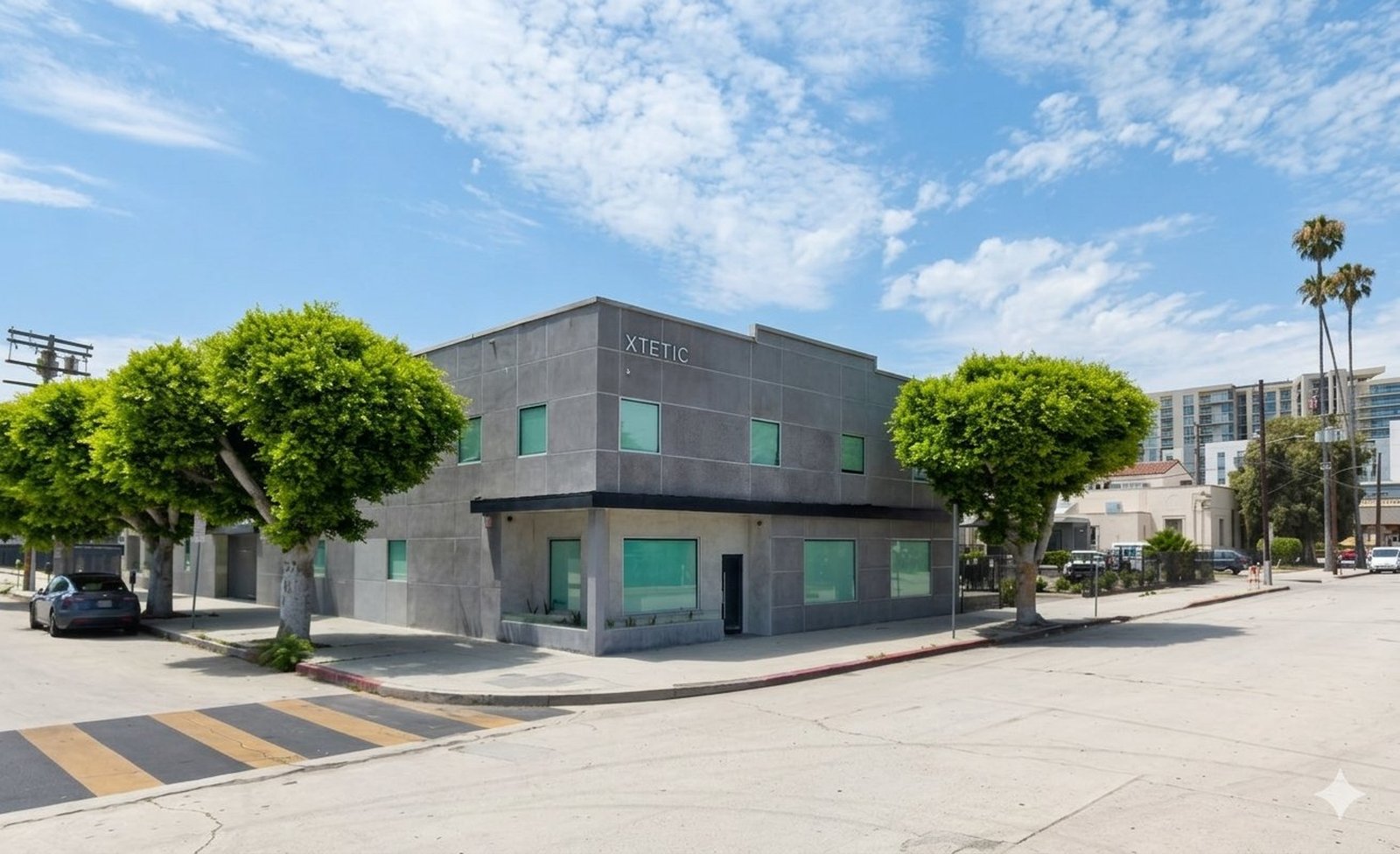 Exterior of the Xtetic Academy building on Weddington Street in North Hollywood