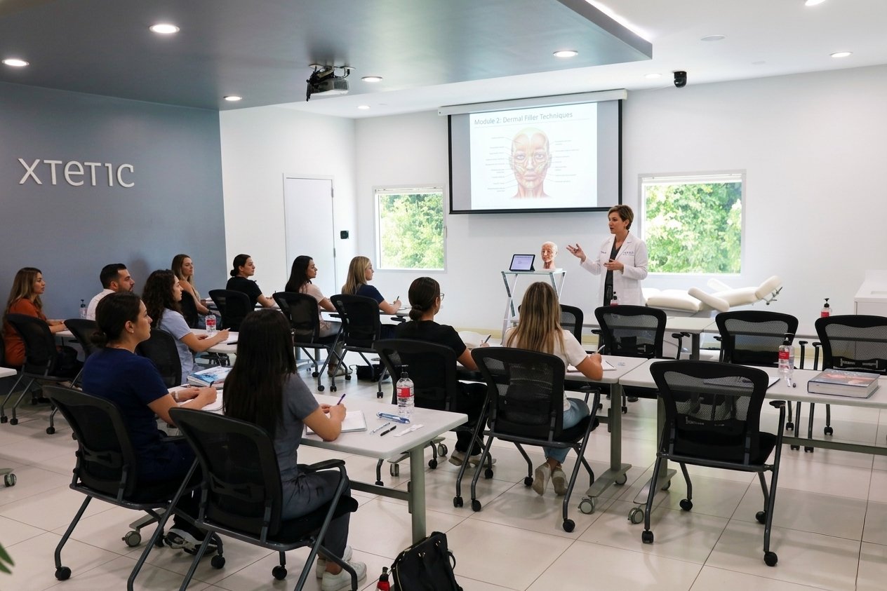 Training in session at Xtetic Academy with instructor and attendees